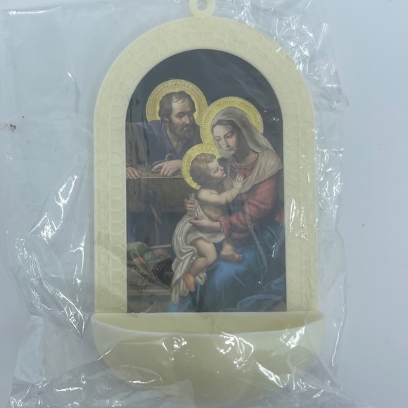 Other - Holy Family Wall Plaque Holy Water Font Religious‎ Catholic Christian Home Decor
